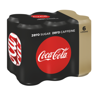 COCA COLA ZERO DECAF BLIK 6X33CL Prik En Tik Zele