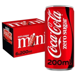 Coca-Cola Zero Sugar Mini blik 6 x 20cl
